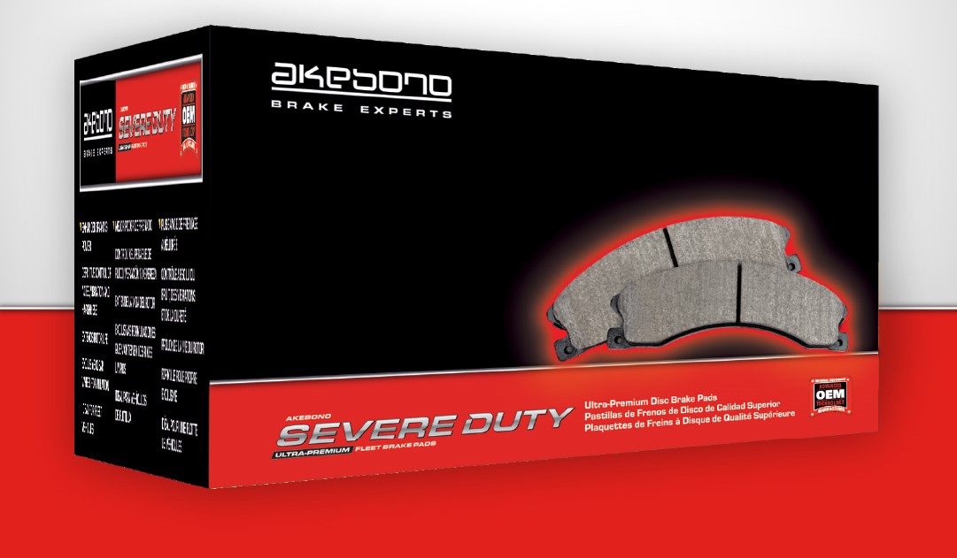 Akebono Brake Corporation expanded its Severe Duty Ultra-Premium Disc Brake Pad line adding coverage for Chrysler, Ford, GMC and Nissan. 