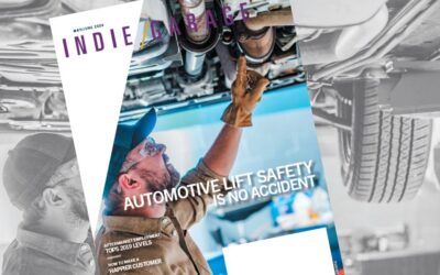 Automotive lift safety headlines May/June Indie Garage