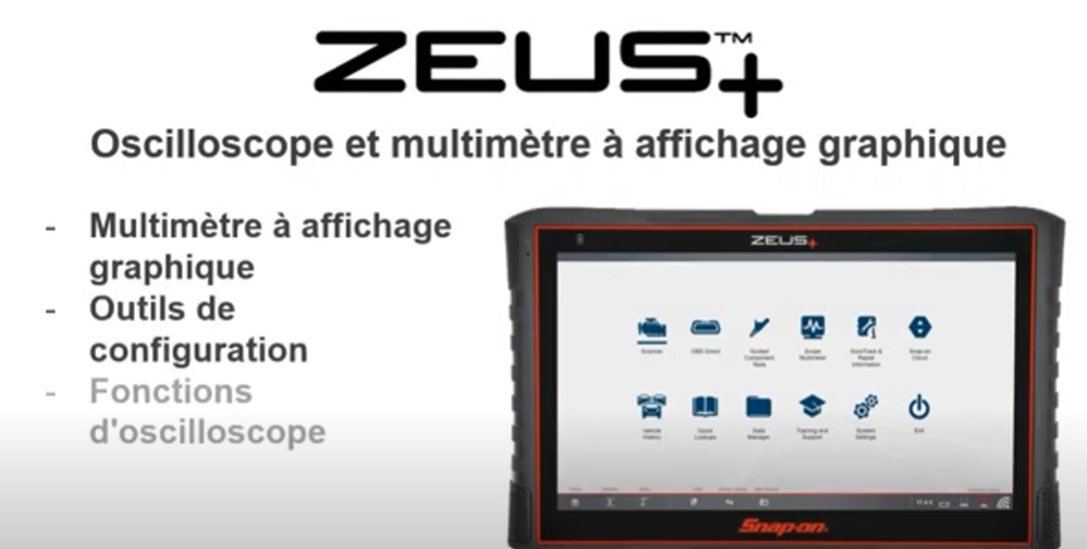 Snap-on announces it has translated the training modules for the ZEUS+, SOLUS+, TRITON-D10 and APOLLO-D9 diagnostic platforms into French and they are now available for viewing on its YouTube channel.