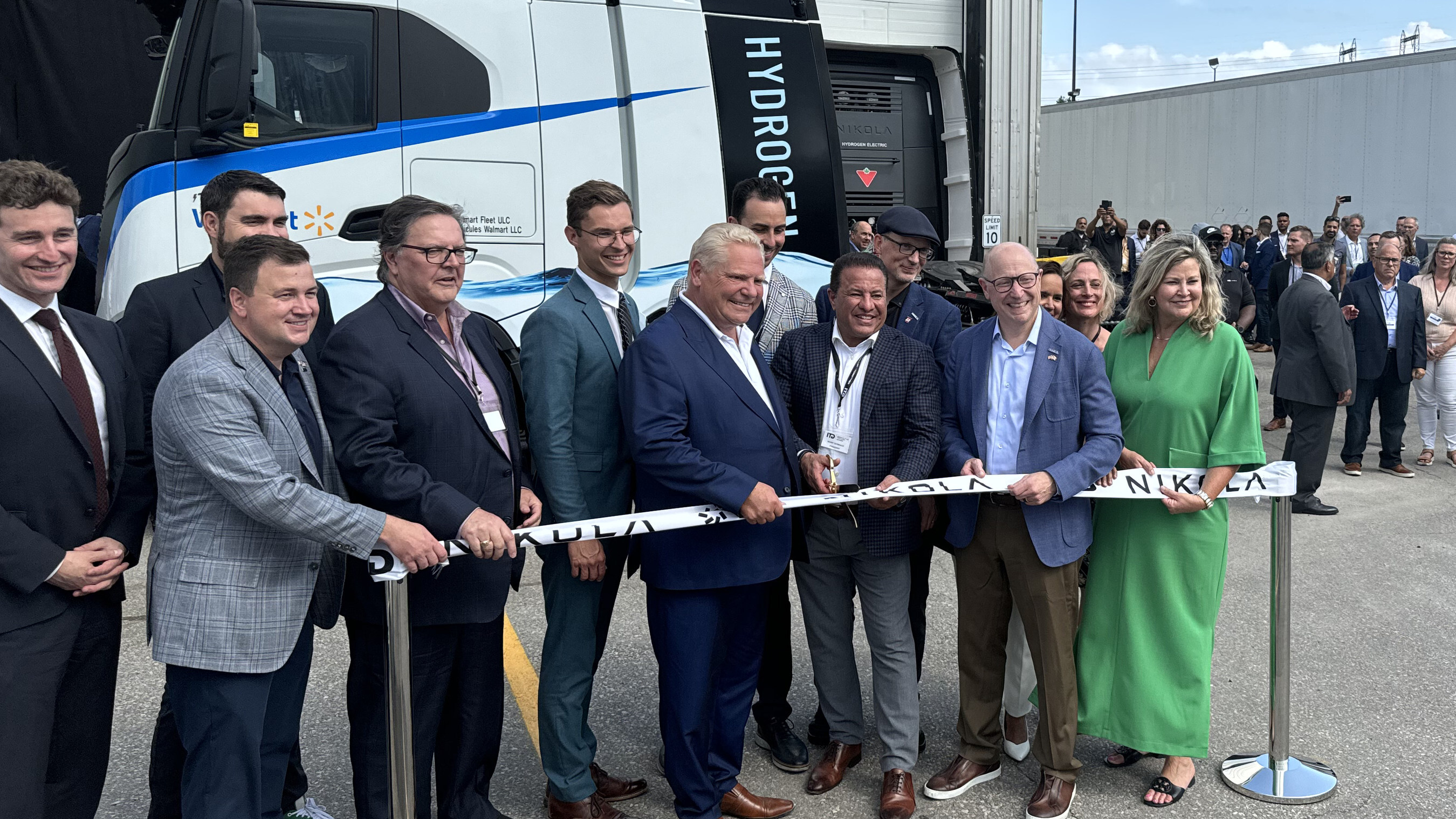 A commercial hydrogen refueling station, which the builiders are caling the first in the province for the heavy-duty transportation sector, has officially opened. 