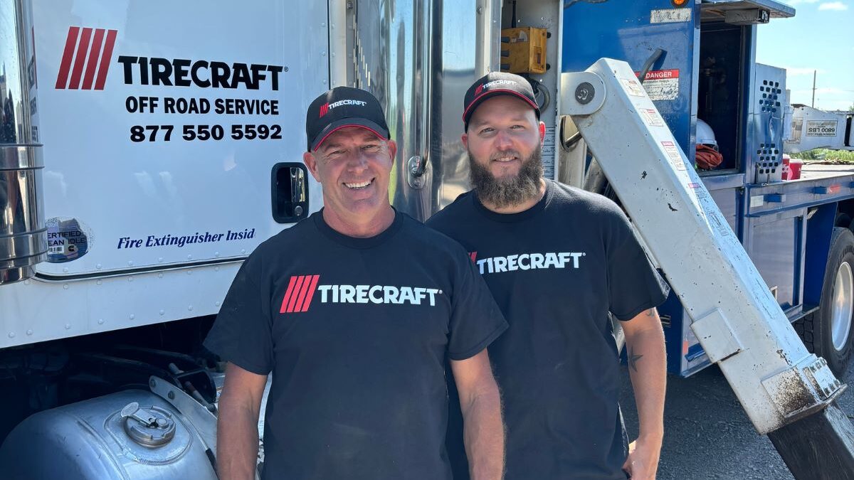 TIRECRAFT Ontario has bolstered its offering with the addition of Chris Potier, an OTR Service Technician with over 20 years of experience, and Jason Vollick with over 10 years of experience as an OTR Sales & Service Technician