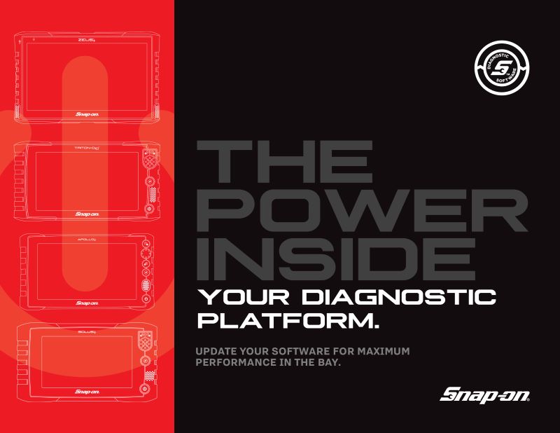 Snap-on is offering customers who have not recently updated their diagnostic software, the opportunity to purchase the current software upgrade now and then receive the upcoming spring software release free of charge. 