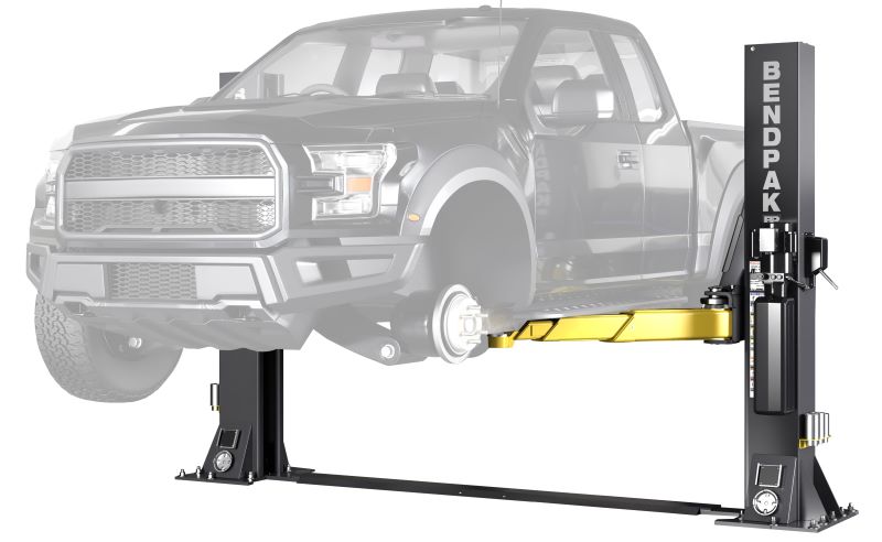 BendPak introduces the 12AP-SRT, the first professional-grade short-rise two-post lift designed specifically for tire shops and other applications that don’t require standing under the vehicle.